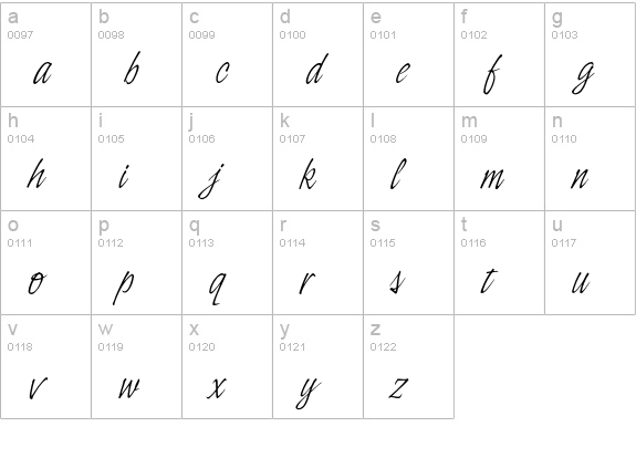 OPTIIngramFive lowercase a-z preview