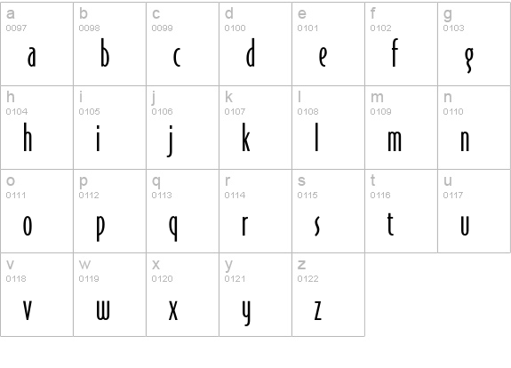 OPTIJake-Antique lowercase a-z preview