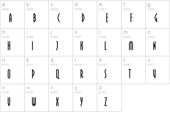 OPTIPippenFive lowercase a-z preview