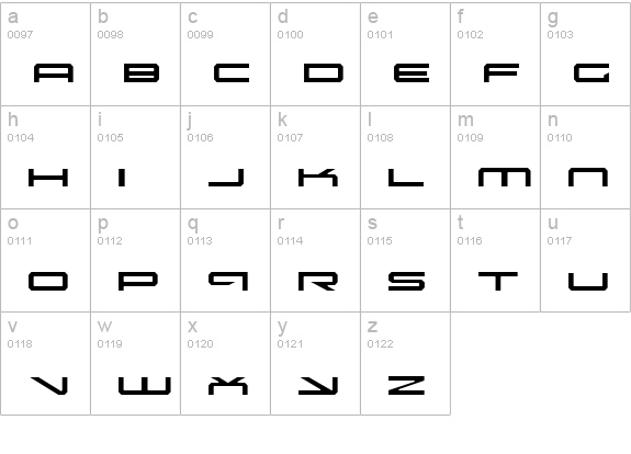 Oramac Light lowercase a-z preview