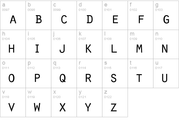 Orator-Regular lowercase a-z preview