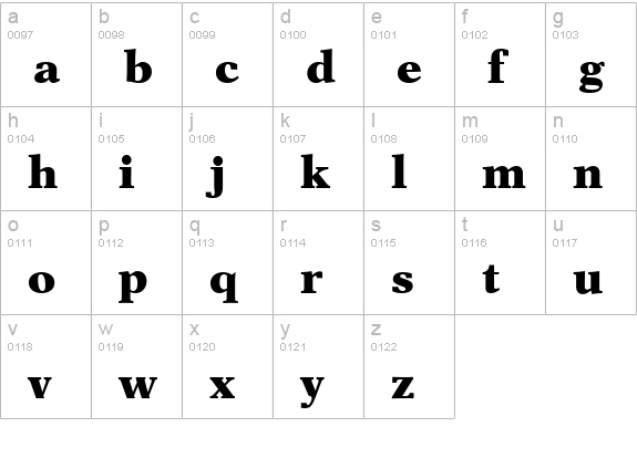 Orchid Black SSi Black lowercase a-z preview