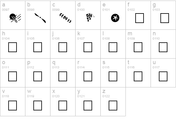 Oregon Plain lowercase a-z preview