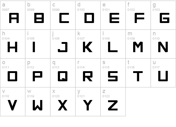 Orena lowercase a-z preview