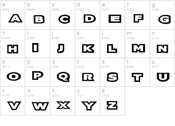 Oreos lowercase a-z preview