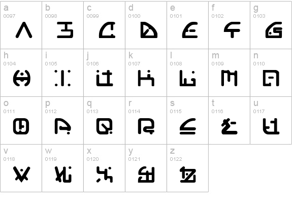 Orgy lowercase a-z preview