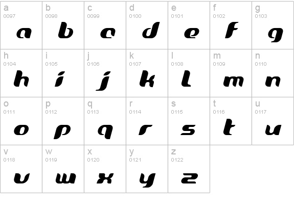 Oriole-Italic lowercase a-z preview