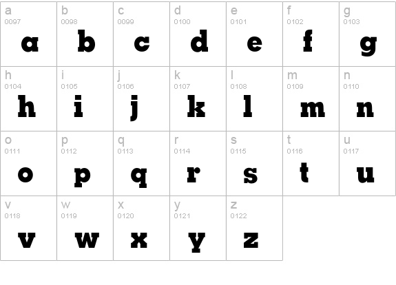 Orleans lowercase a-z preview