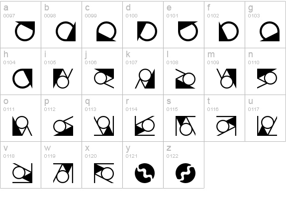 OrnamentsTown lowercase a-z preview