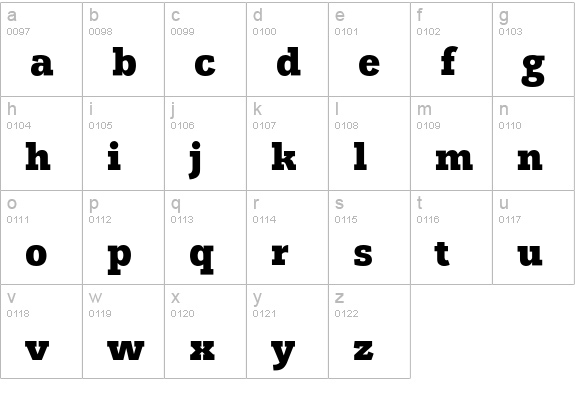 Osiris R lowercase a-z preview
