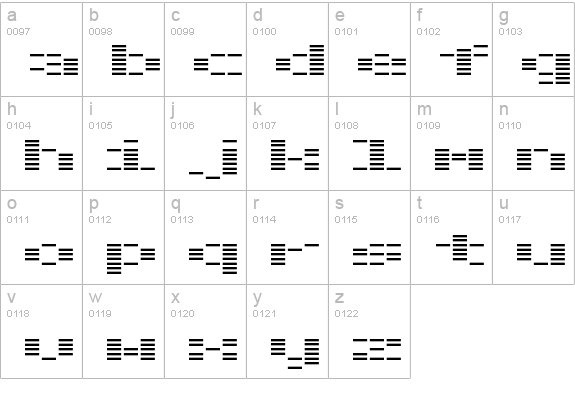 OTO chouha lowercase a-z preview