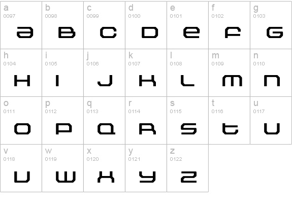 Outlander-Medium lowercase a-z preview