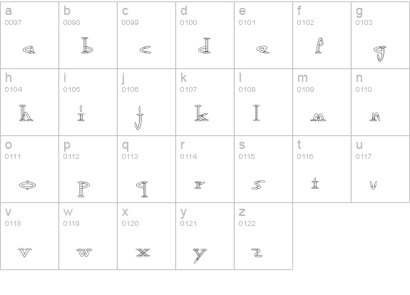 Outwest-Light lowercase a-z preview