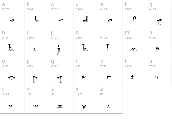 OutwestHalfEmpty Regular lowercase a-z preview