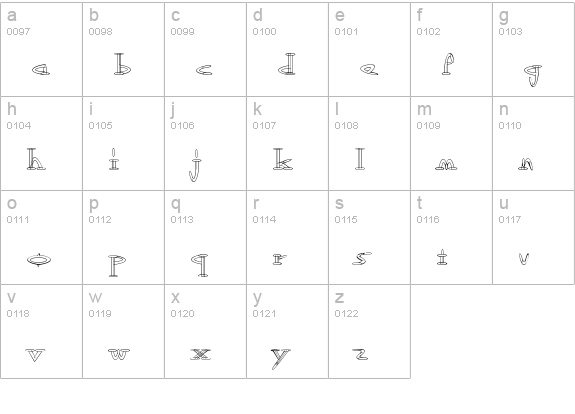 OutwestLight Regular lowercase a-z preview