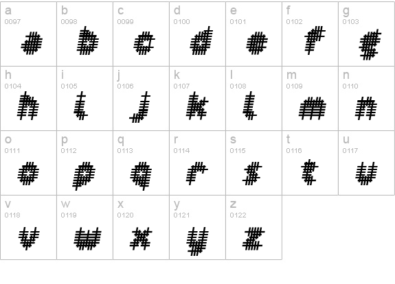 Overcross ExtraBoldOblique lowercase a-z preview