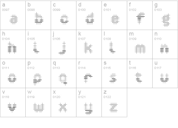 Overcross ExtraLight lowercase a-z preview