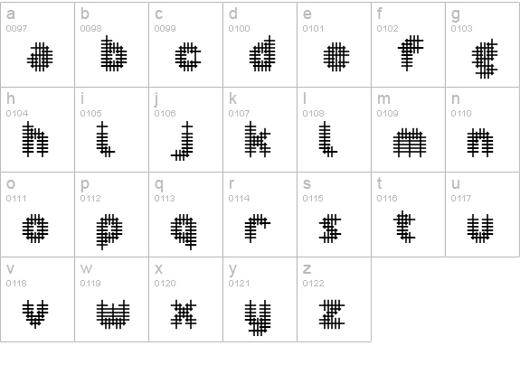 Overcross SemiBold lowercase a-z preview