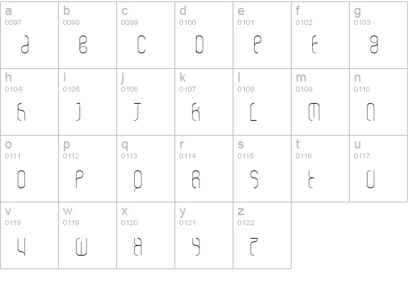 ovethin lowercase a-z preview