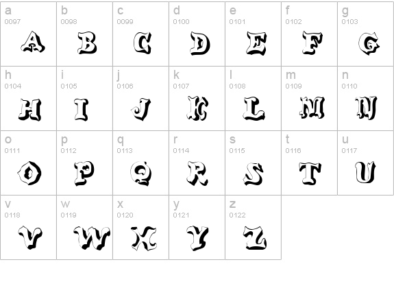 Oxnard Regular lowercase a-z preview
