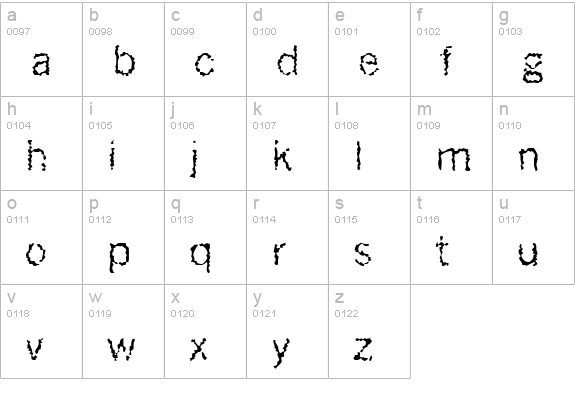 Ozlo lowercase a-z preview