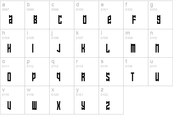 Ozone Layer lowercase a-z preview