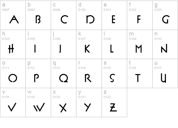 P22FLLWExhibition-Bold lowercase a-z preview