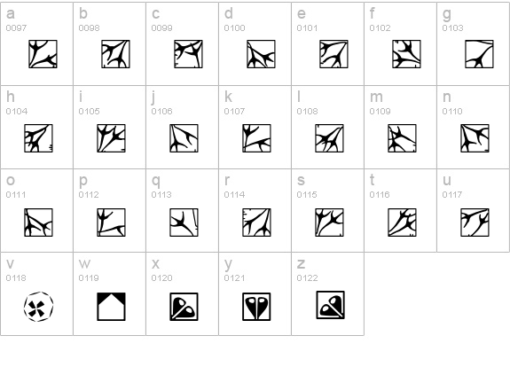 P22Preissig-Extras lowercase a-z preview
