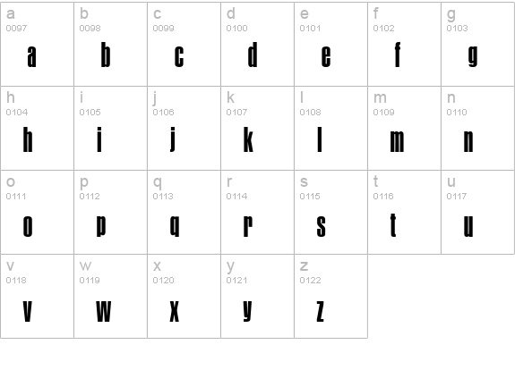 P700-Sans-Regular lowercase a-z preview