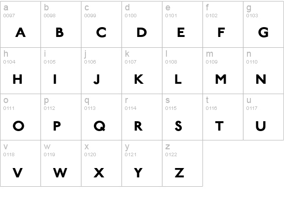 PaddingtonSC Demi Bold Small Caps lowercase a-z preview