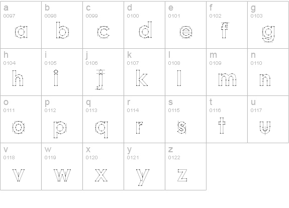 Paige lowercase a-z preview