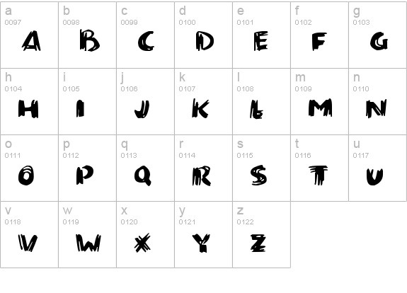 Paintbrush
 New lowercase a-z preview