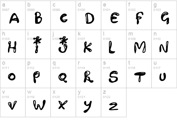 Paintling
 lowercase a-z preview