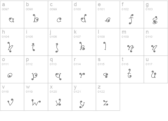 PaisleyICG-01Alt lowercase a-z preview