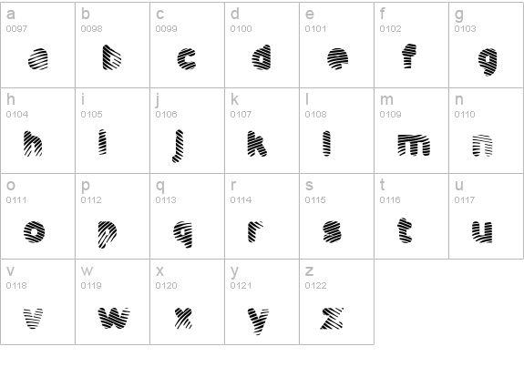 Pantspatrol lowercase a-z preview