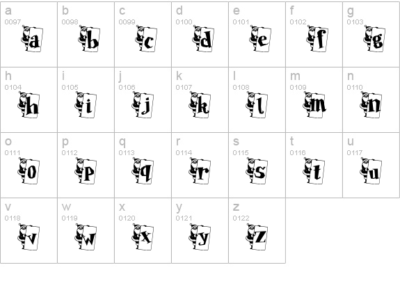 Papa Noel lowercase a-z preview