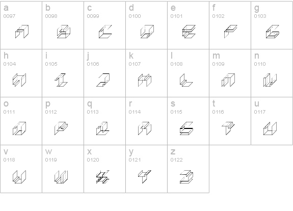 Paper Cube *cube version*Regular lowercase a-z preview