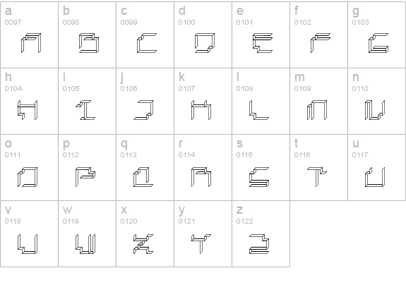 Paper Cube paperRegular lowercase a-z preview
