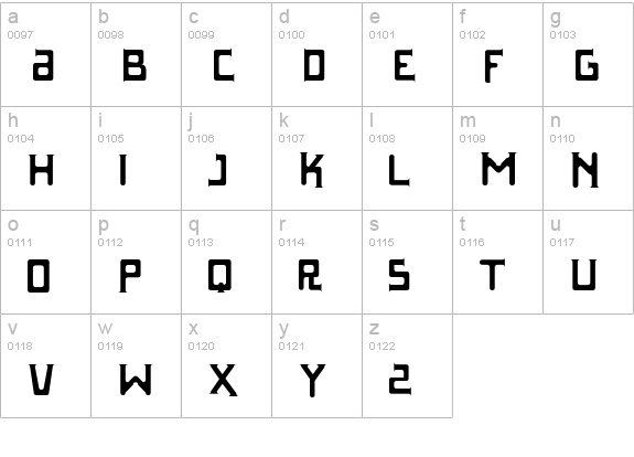 Parasight lowercase a-z preview