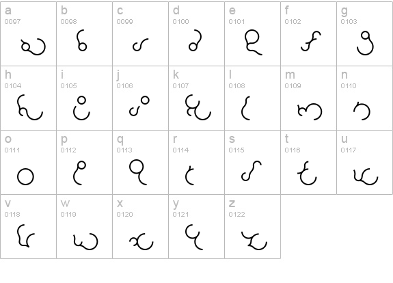 Paresser-ExtraLight lowercase a-z preview