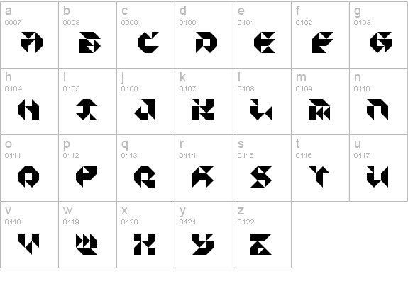 Particulator III Regular lowercase a-z preview