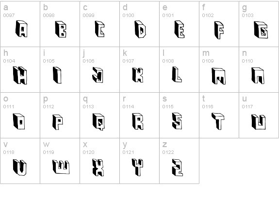 Pastas Black lowercase a-z preview