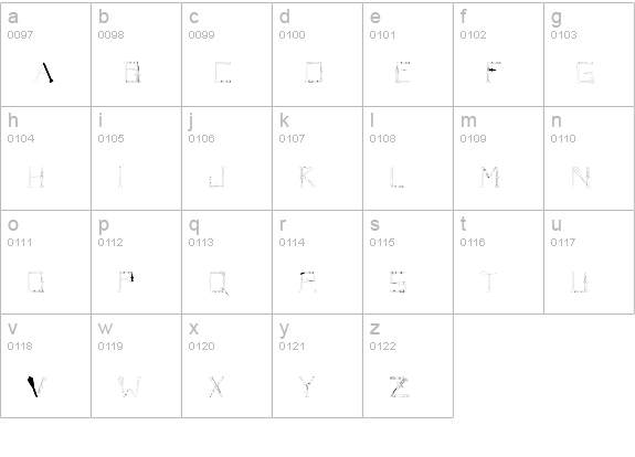 Patriot Regular lowercase a-z preview