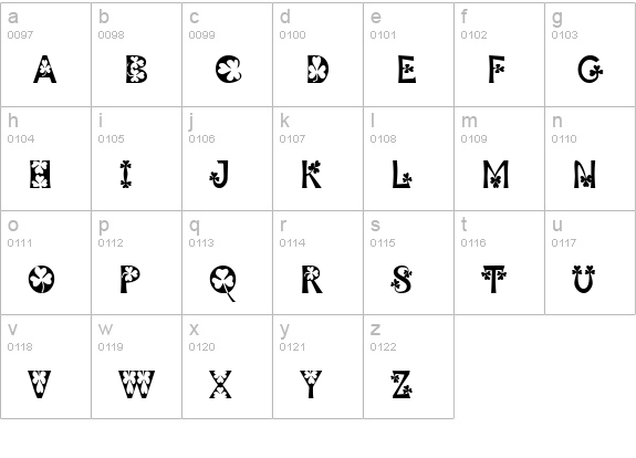 PattyDay lowercase a-z preview