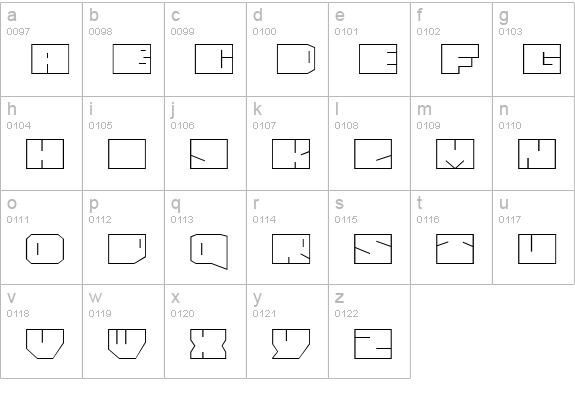 Paul BOXES Cyr Normal lowercase a-z preview