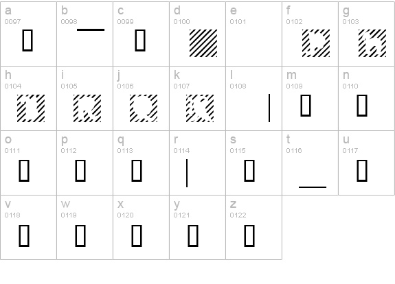 PawnShop lowercase a-z preview