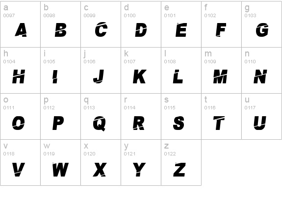 PayBack lowercase a-z preview