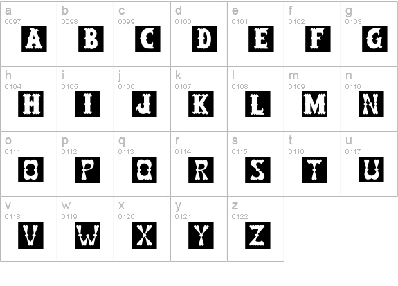 PCBlockBoy lowercase a-z preview