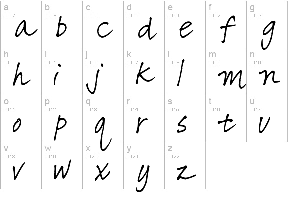 Pea Girly Girls Print lowercase a-z preview