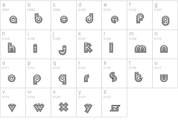 Peaches N Cream lowercase a-z preview